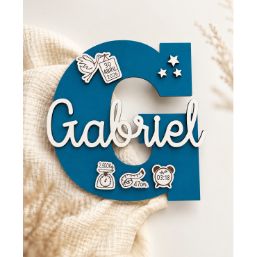 Inicial Natalicio personalizada